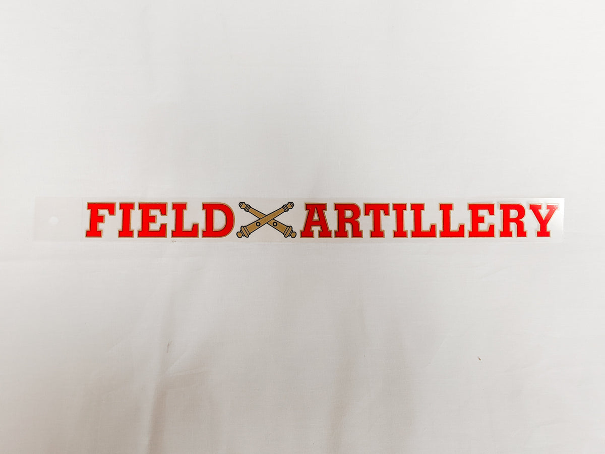 Field Artillery Window Decal Strip Field Artillery Store