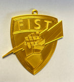Gold 3D Printed Holiday Ornaments