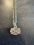 Pewter Cross Cannon Necklace