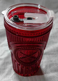 Artillery Series Red 16oz Tumbler w lid and Straw