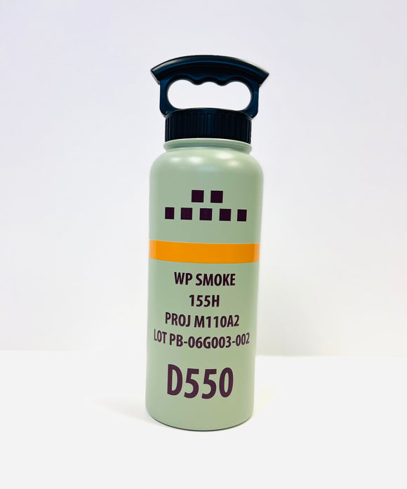 34oz Smoke Stainless Steel Water Bottle