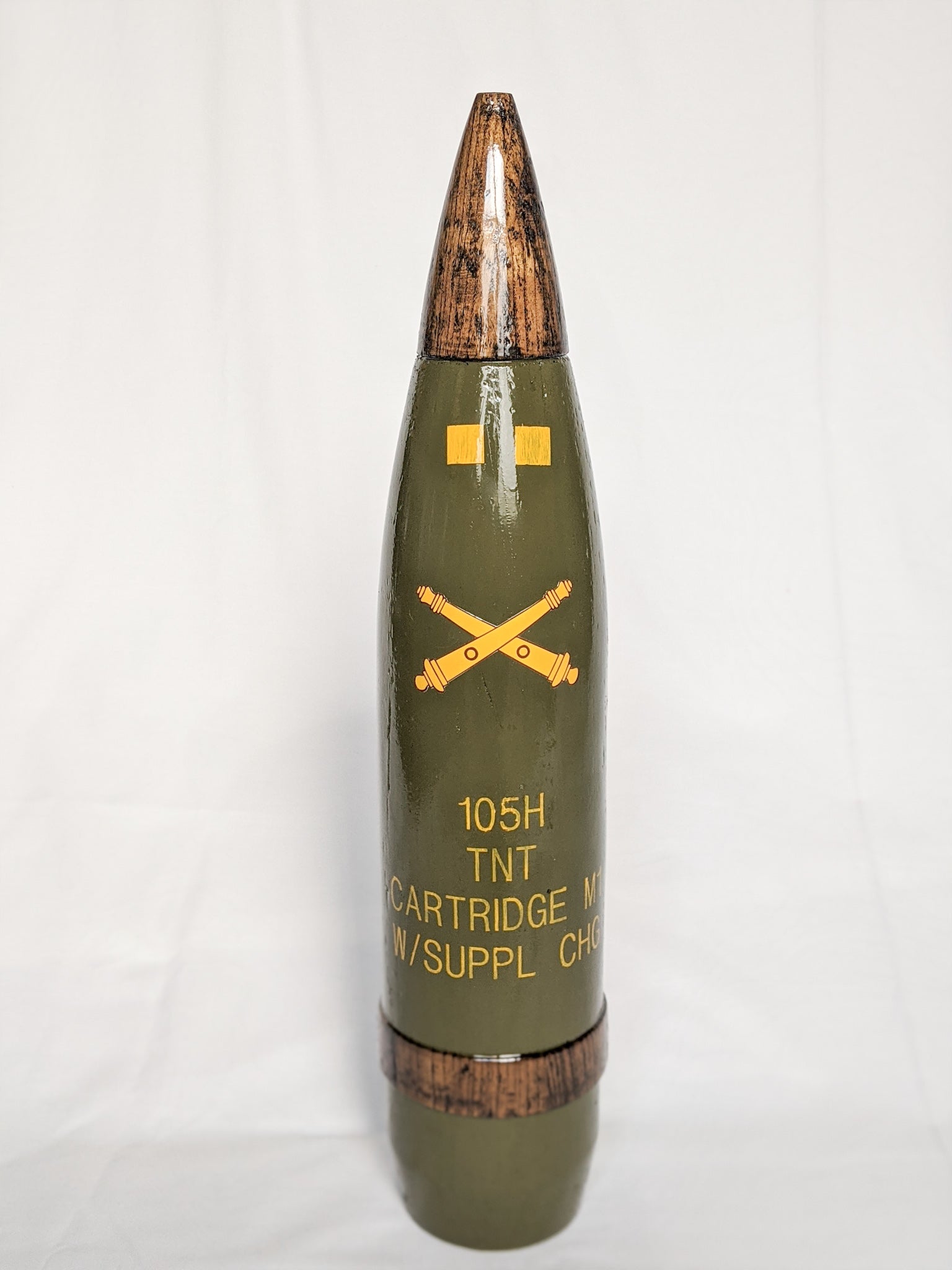 105MM Full Size Wooden Replica Round – Field Artillery Store