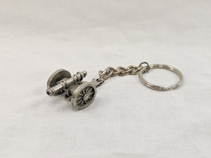 Pewter Key Chain - Field Cannon