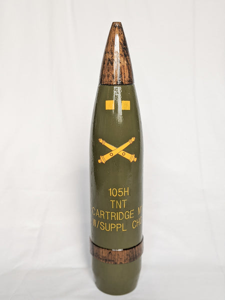105MM Full Size Wooden Replica Round – Field Artillery Store