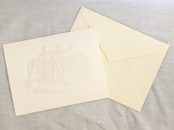 Civil War Cannoneers Note Cards pack of 10 w/ Envelopes