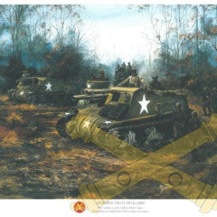 Armored Field Artillery - 18x24 Print